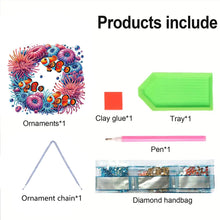 Load image into Gallery viewer, Clownfish Sea World Garland 5D DIY Diamond Painting Dots Pendant for Wall Window
