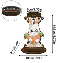 Load image into Gallery viewer, Carrot Bunny Diamond Painting Candle Holder Ornaments Aromatherapy Candle Holder
