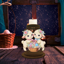 Load image into Gallery viewer, Carrot Bunny Diamond Painting Candle Holder Ornaments Aromatherapy Candle Holder
