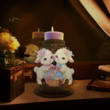 Load image into Gallery viewer, Carrot Bunny Diamond Painting Candle Holder Ornaments Aromatherapy Candle Holder
