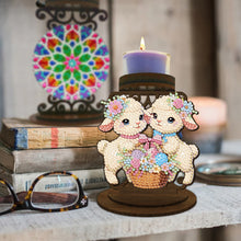 Load image into Gallery viewer, Carrot Bunny Diamond Painting Candle Holder Ornaments Aromatherapy Candle Holder
