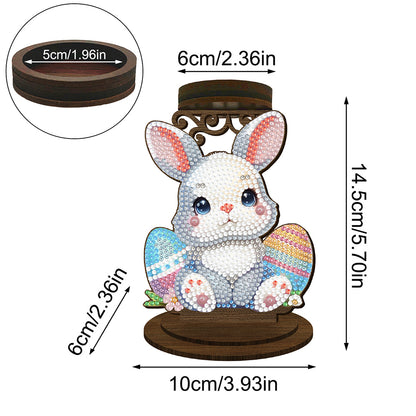 Carrot Bunny Diamond Painting Candle Holder Ornaments Aromatherapy Candle Holder
