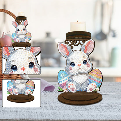 Carrot Bunny Diamond Painting Candle Holder Ornaments Aromatherapy Candle Holder