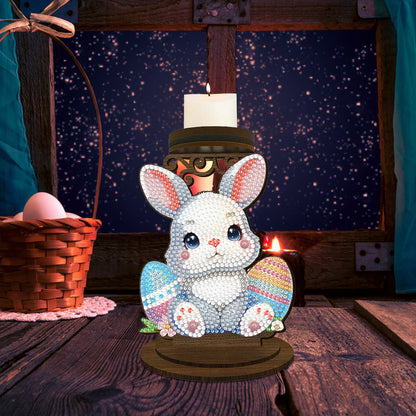 Carrot Bunny Diamond Painting Candle Holder Ornaments Aromatherapy Candle Holder