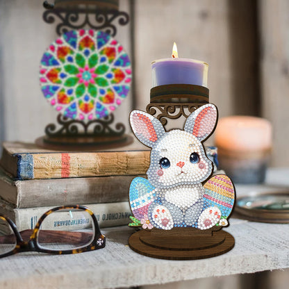 Carrot Bunny Diamond Painting Candle Holder Ornaments Aromatherapy Candle Holder