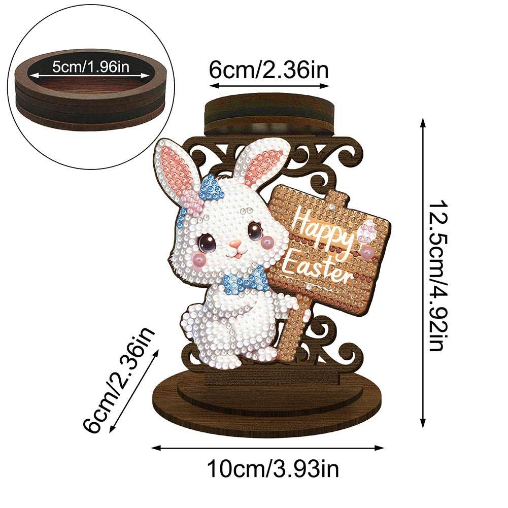 Carrot Bunny Diamond Painting Candle Holder Ornaments Aromatherapy Candle Holder