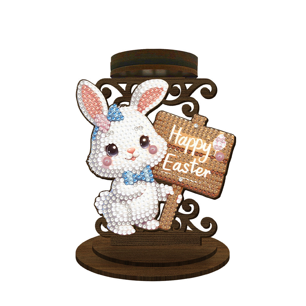 Carrot Bunny Diamond Painting Candle Holder Ornaments Aromatherapy Candle Holder