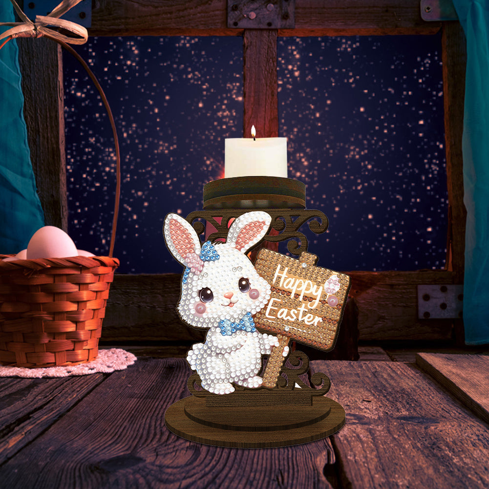 Carrot Bunny Diamond Painting Candle Holder Ornaments Aromatherapy Candle Holder