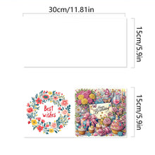 Load image into Gallery viewer, 6Pcs Birthday Wishes Rhinestone Painting Card Kit Diamond Painting Greeting Card
