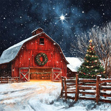 Load image into Gallery viewer, Diamond Painting - Full Round - Snowy house (30*30CM)
