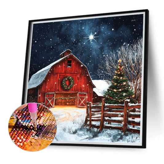 Diamond Painting - Full Round - Snowy house (30*30CM)