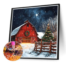 Load image into Gallery viewer, Diamond Painting - Full Round - Snowy house (30*30CM)
