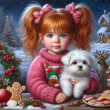 Load image into Gallery viewer, Diamond Painting - Full Round - Big-eyed girl (40*40CM)
