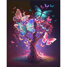 Load image into Gallery viewer, AB Diamond Painting - Full Round - Butterfly Tree (40*50CM)
