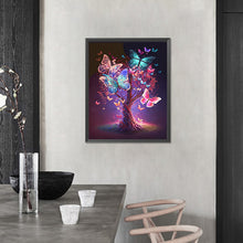 Load image into Gallery viewer, AB Diamond Painting - Full Round - Butterfly Tree (40*50CM)
