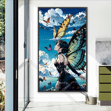 Load image into Gallery viewer, AB Diamond Painting - Full Round - Butterfly Girl (40*70CM)
