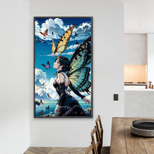 Load image into Gallery viewer, AB Diamond Painting - Full Round - Butterfly Girl (40*70CM)
