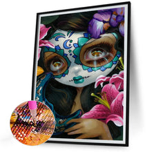 Load image into Gallery viewer, Diamond Painting - Full Round - Day Of The Dead Big-Eyed Girl (30*40CM)

