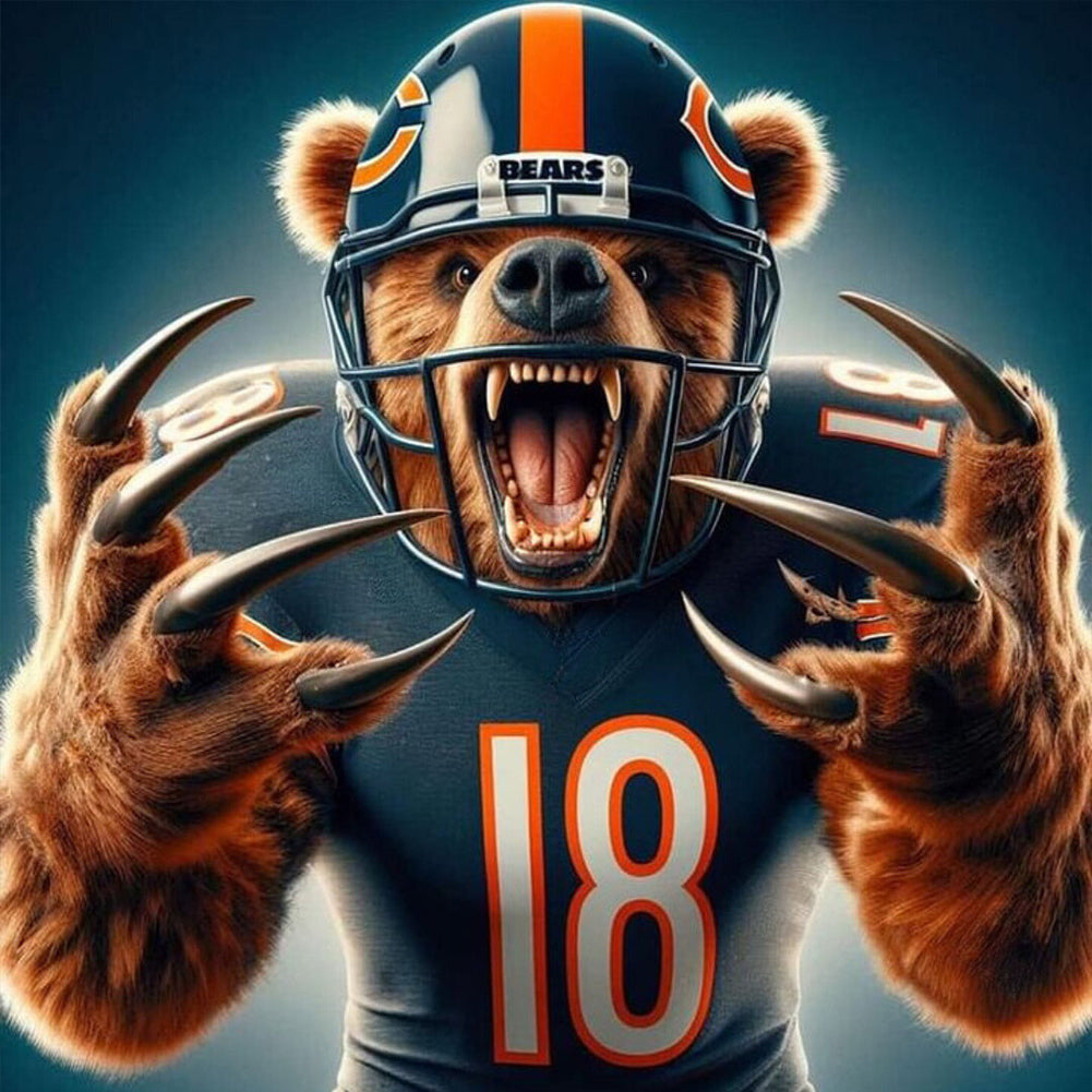 Diamond Painting - Full Round - Chicago Bear (40*40CM)