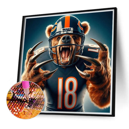 Diamond Painting - Full Round - Chicago Bear (40*40CM)