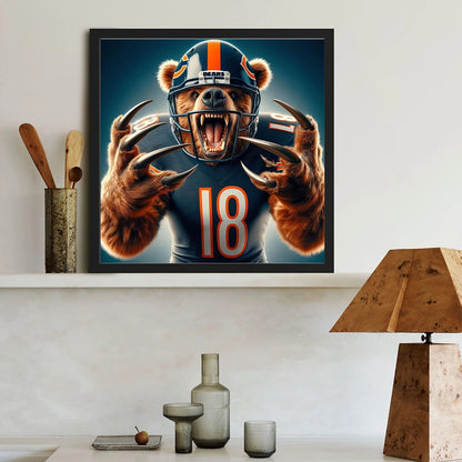 Diamond Painting - Full Round - Chicago Bear (40*40CM)