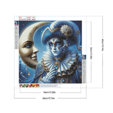 Load image into Gallery viewer, Diamond Painting - Full Round - Mask crescent moon (40*40CM)

