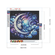 Load image into Gallery viewer, Diamond Painting - Full Round - Abstract crescent moon (30*30CM)
