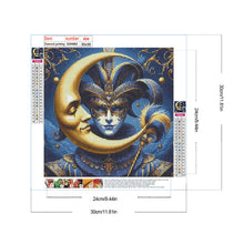 Load image into Gallery viewer, Diamond Painting - Full Round - Abstract crescent moon (30*30CM)

