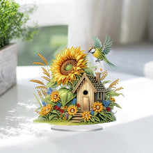 Load image into Gallery viewer, Acrylic Special Shape Lily Candle Desktop Diamond Art Kits for Home Office Decor
