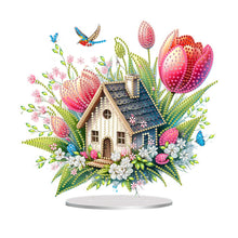 Load image into Gallery viewer, Acrylic Special Shape Lily Candle Desktop Diamond Art Kits for Home Office Decor
