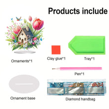 Load image into Gallery viewer, Acrylic Special Shape Lily Candle Desktop Diamond Art Kits for Home Office Decor
