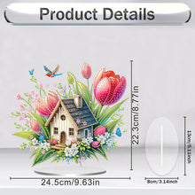 Load image into Gallery viewer, Acrylic Special Shape Lily Candle Desktop Diamond Art Kits for Home Office Decor
