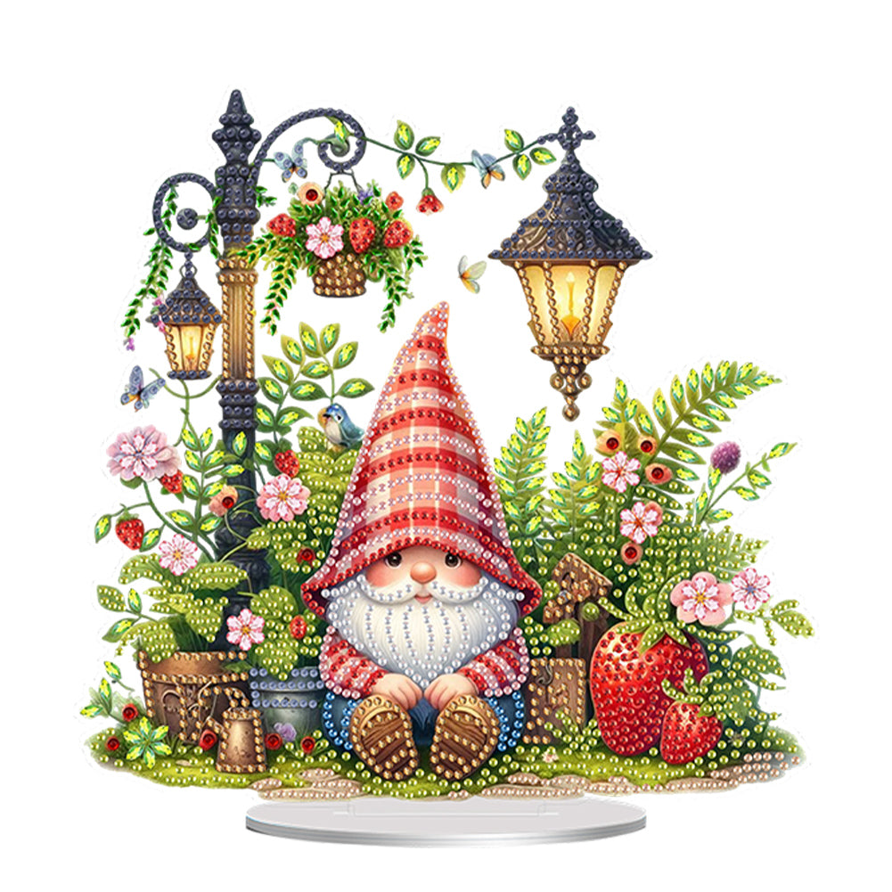 Acrylic Special Shape Lily Candle Desktop Diamond Art Kits for Home Office Decor