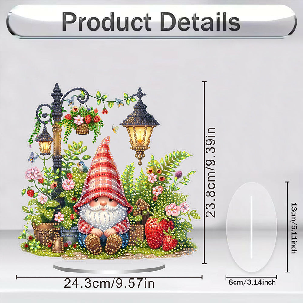 Acrylic Special Shape Lily Candle Desktop Diamond Art Kits for Home Office Decor