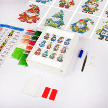 Load image into Gallery viewer, 2pcs Mini Diamond Painting Set - Full Round - Gnome (12*8CM)
