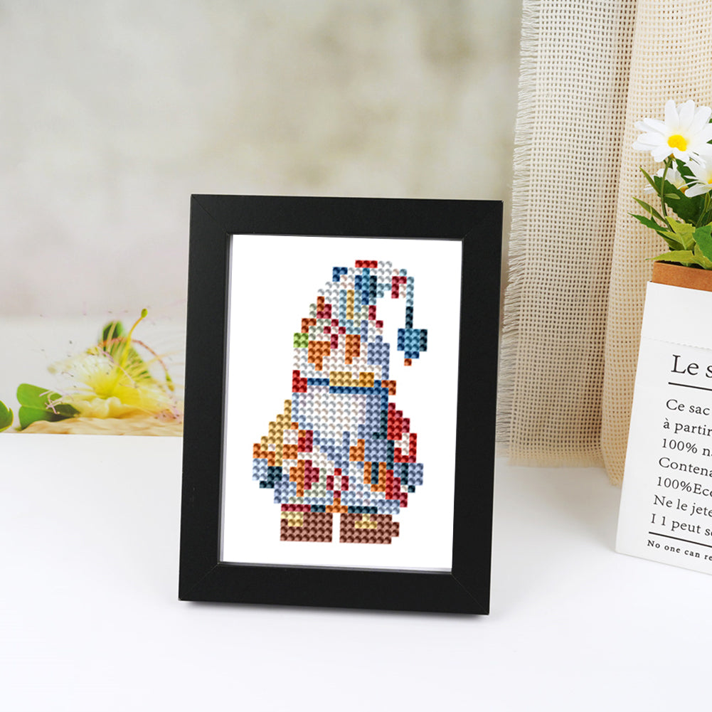 2pcs Mini Diamond Painting Set - Full Round - Gnome (12*8CM)