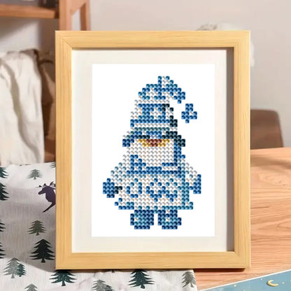 2pcs Mini Diamond Painting Set - Full Round - Gnome (12*8CM)