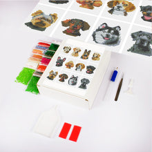 Load image into Gallery viewer, 2pcs Mini Diamond Painting Set - Full Round - Dog (12*8CM)
