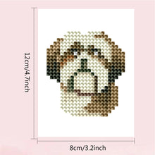 Load image into Gallery viewer, 2pcs Mini Diamond Painting Set - Full Round - Dog (12*8CM)
