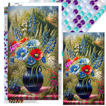 Load image into Gallery viewer, Diamond Painting - Full Round - vase bouquet (40*70CM)
