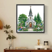 Load image into Gallery viewer, Diamond Painting - Partial Special Shaped - church (30*30CM)
