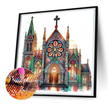 Load image into Gallery viewer, Diamond Painting - Partial Special Shaped - church (30*30CM)
