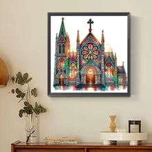 Load image into Gallery viewer, Diamond Painting - Partial Special Shaped - church (30*30CM)
