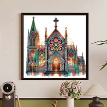 Load image into Gallery viewer, Diamond Painting - Partial Special Shaped - church (30*30CM)

