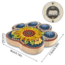 Load image into Gallery viewer, Wooden Cat Diamond Painting Bottle Opener Helper Rhinestones Bottle Opening Tool
