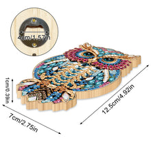 Load image into Gallery viewer, Wooden Cat Diamond Painting Bottle Opener Helper Rhinestones Bottle Opening Tool
