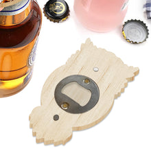 Load image into Gallery viewer, Wooden Cat Diamond Painting Bottle Opener Helper Rhinestones Bottle Opening Tool
