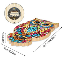 Load image into Gallery viewer, Wooden Cat Diamond Painting Bottle Opener Helper Rhinestones Bottle Opening Tool
