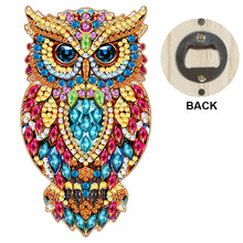 Load image into Gallery viewer, Wooden Cat Diamond Painting Bottle Opener Helper Rhinestones Bottle Opening Tool
