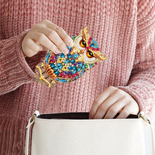 Load image into Gallery viewer, Wooden Cat Diamond Painting Bottle Opener Helper Rhinestones Bottle Opening Tool
